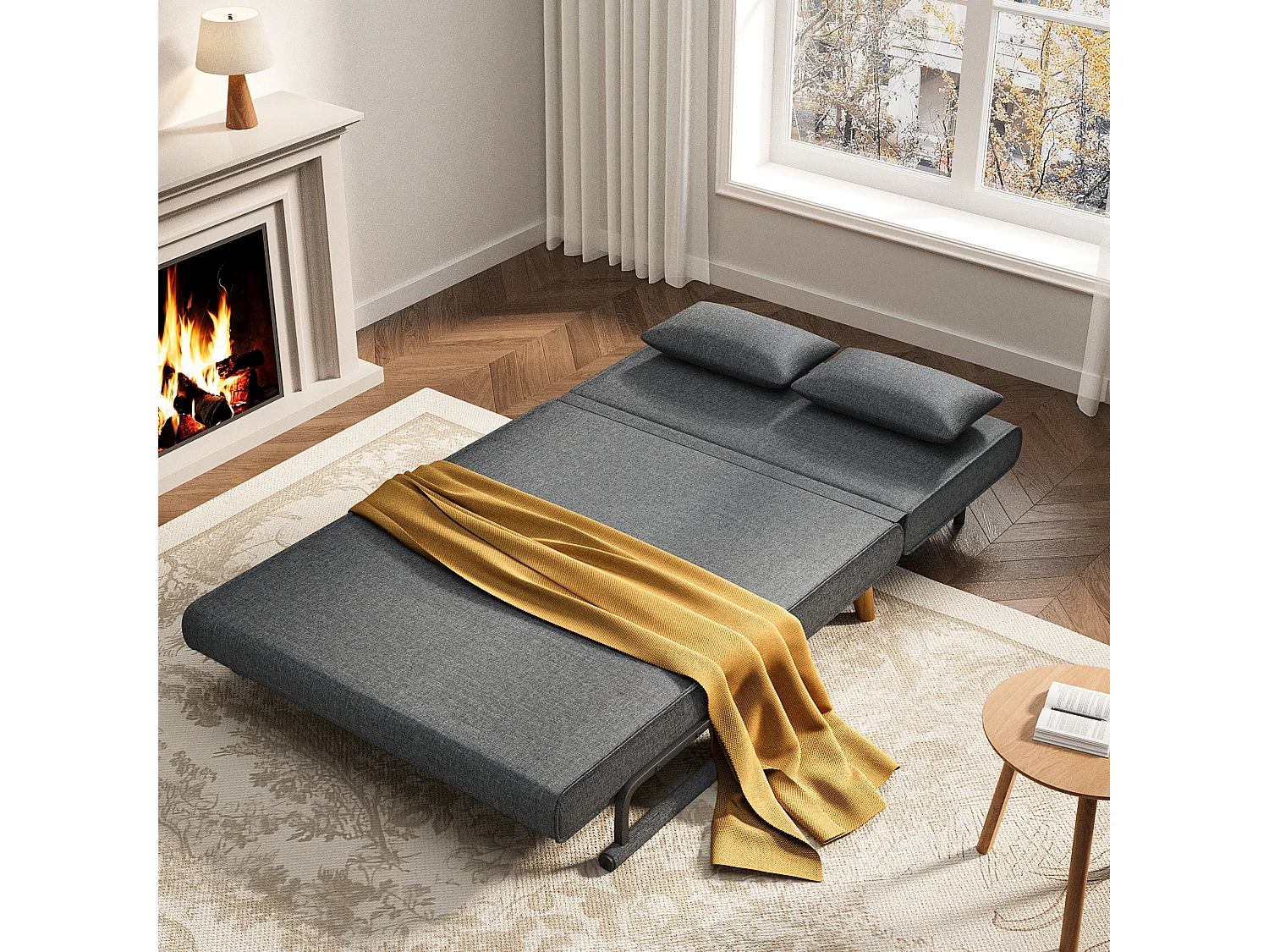 Bealife meuble de cuisine Commode à 2 tiroirs et 2 portes Buffet de cuisine Buffet de cuisine