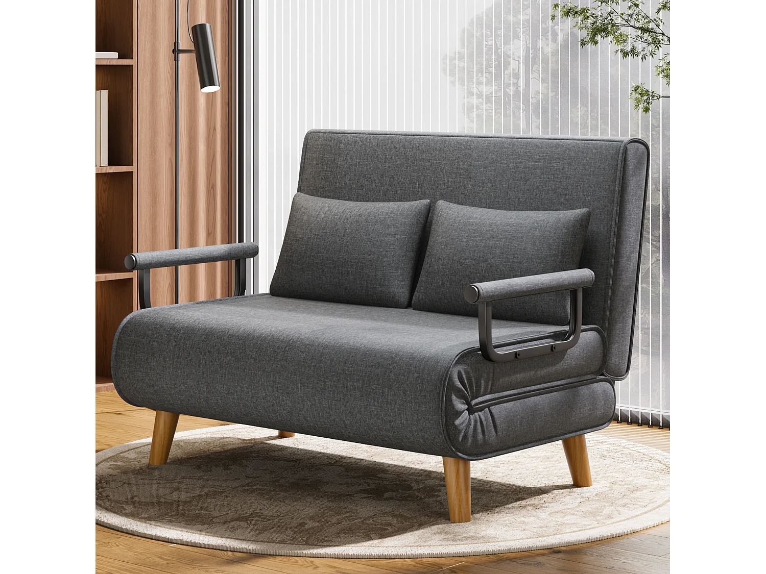 Bealife meuble de cuisine Commode à 2 tiroirs et 2 portes Buffet de cuisine Buffet de cuisine