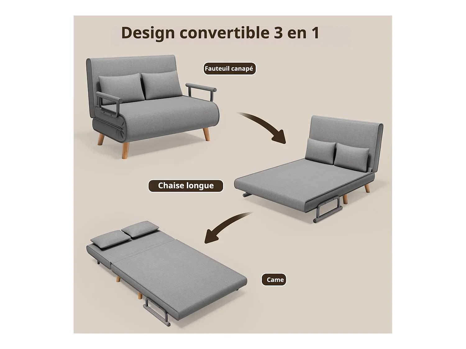 Bealife meuble de cuisine Commode à 2 tiroirs et 2 portes Buffet de cuisine Buffet de cuisine