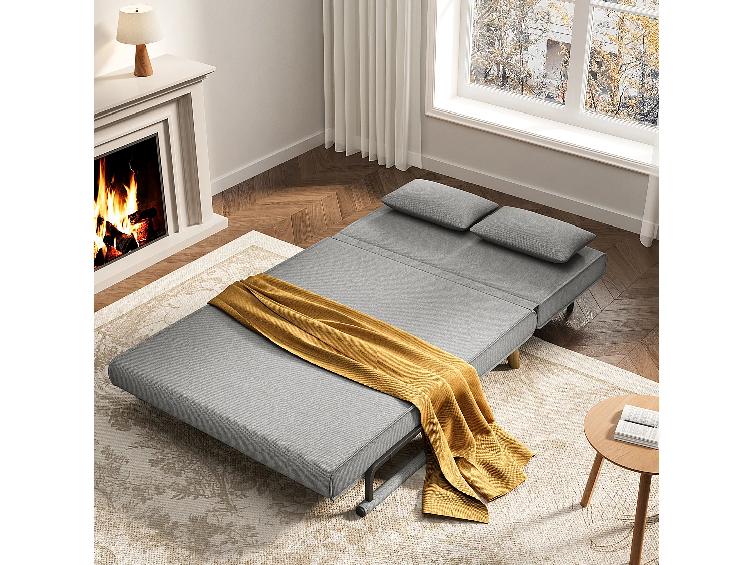 Bealife meuble de cuisine Commode à 2 tiroirs et 2 portes Buffet de cuisine Buffet de cuisine