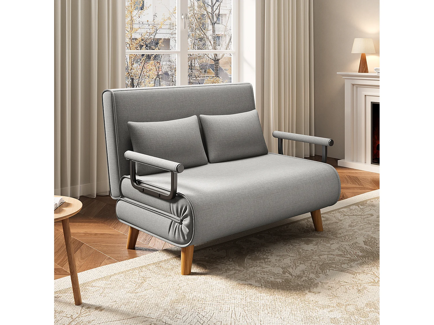 Bealife meuble de cuisine Commode à 2 tiroirs et 2 portes Buffet de cuisine Buffet de cuisine