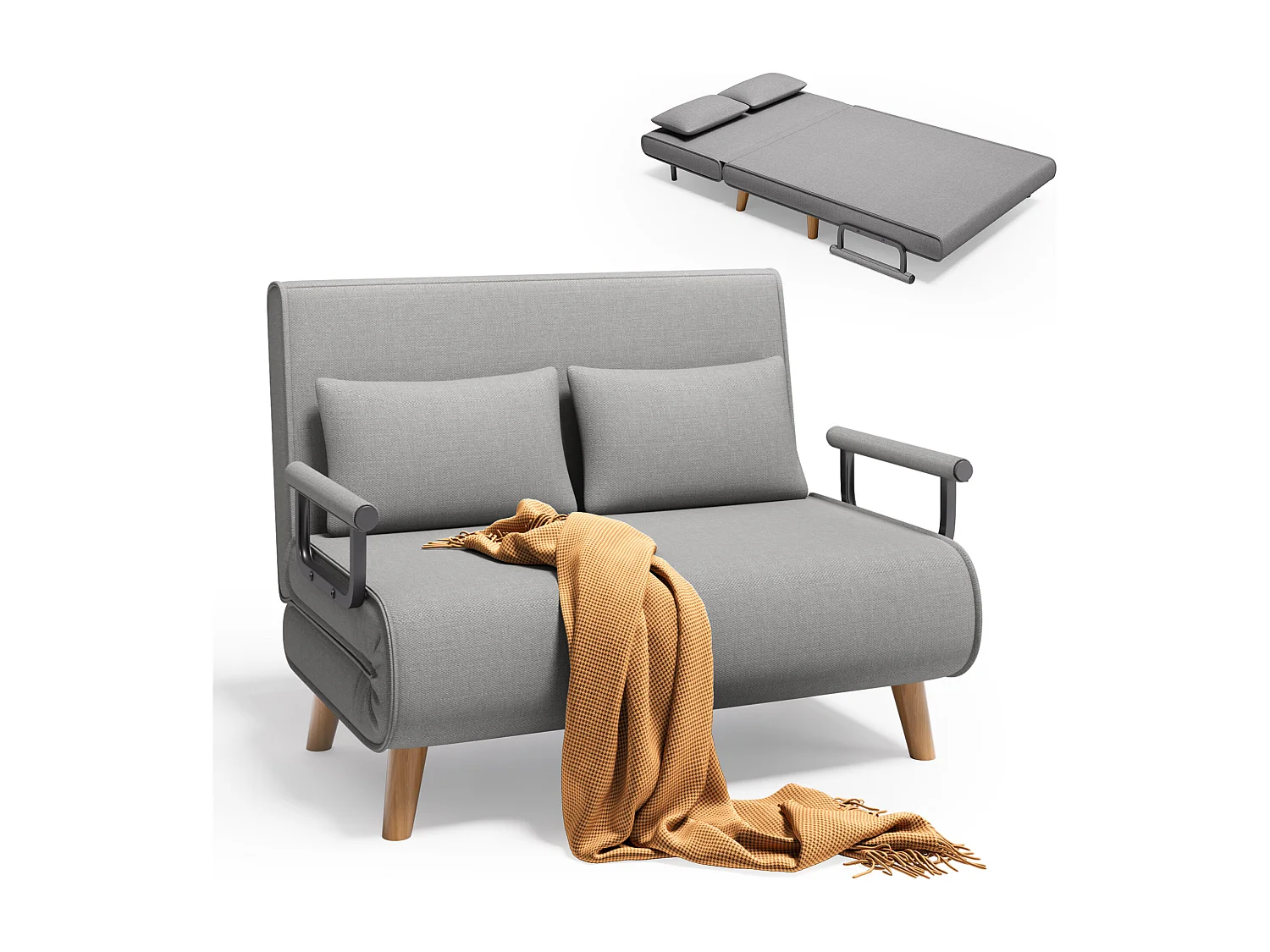 Bealife meuble de cuisine Commode à 2 tiroirs et 2 portes Buffet de cuisine Buffet de cuisine