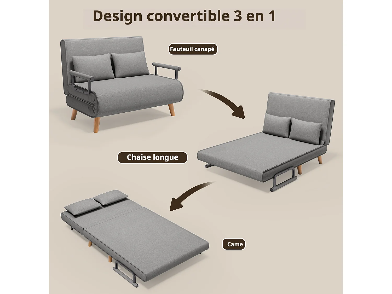 Bealife meuble de cuisine Commode à 2 tiroirs et 2 portes Buffet de cuisine Buffet de cuisine
