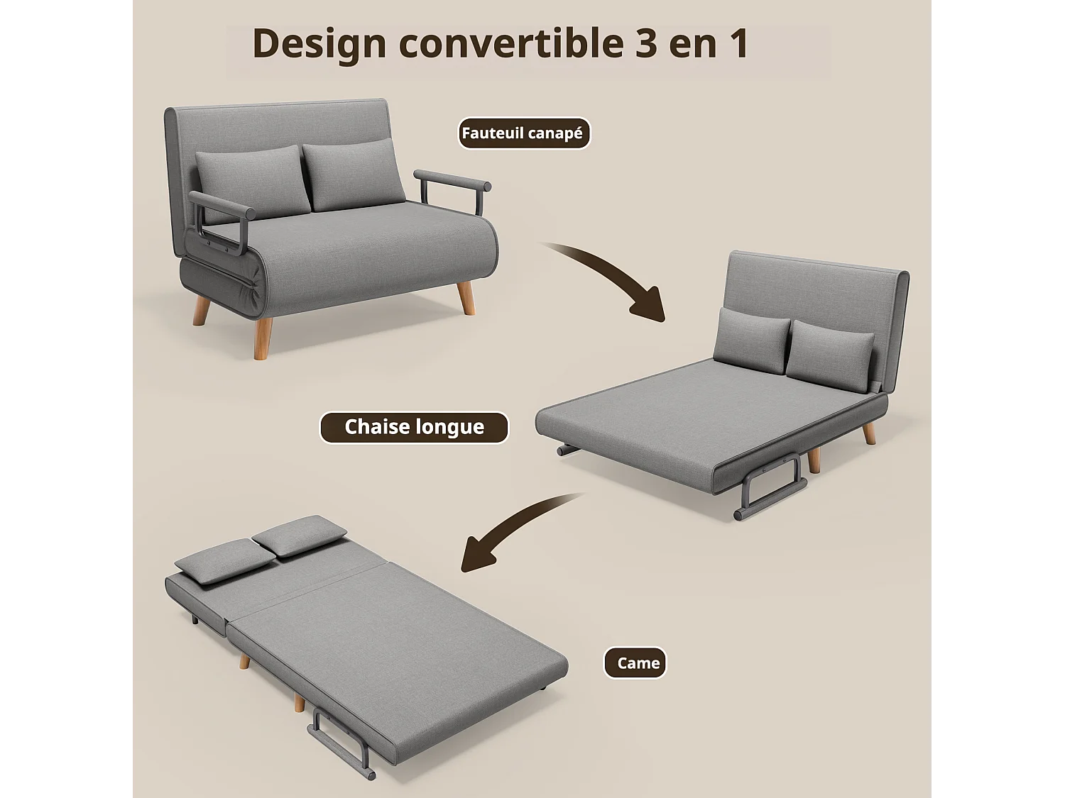 Bealife meuble de cuisine Commode à 2 tiroirs et 2 portes Buffet de cuisine Buffet de cuisine