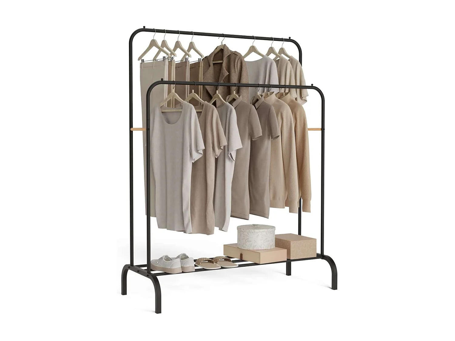 Perchero Burro  Hangy Duo 30 Negro - Newlux