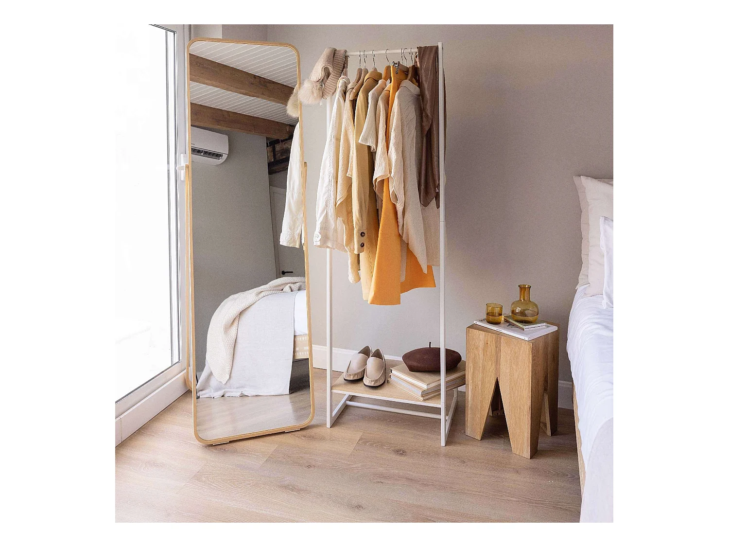 Perchero Burro  Hangy One 20 Blanco - Newlux