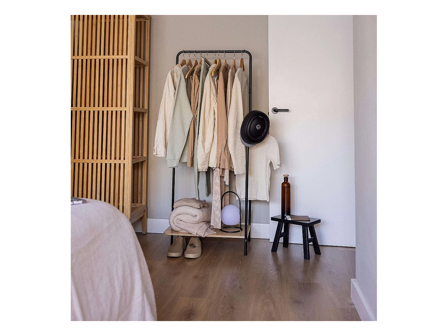 Perchero Burro  Hangy Wood 100 Negro - Newlux