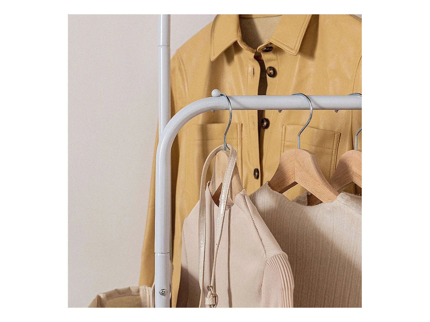 Perchero Burro  Hangy Duo 30 Blanco - Newlux