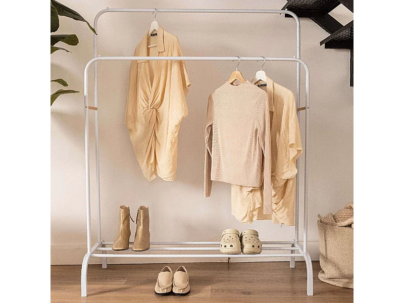 Perchero Burro  Hangy Duo 30 Blanco - Newlux