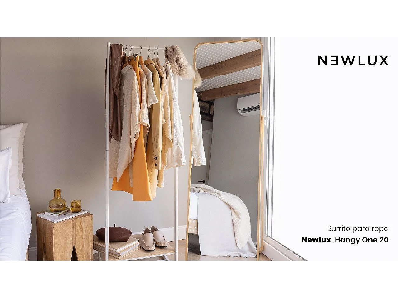 Perchero Burro  Hangy One 20 Negro - Newlux