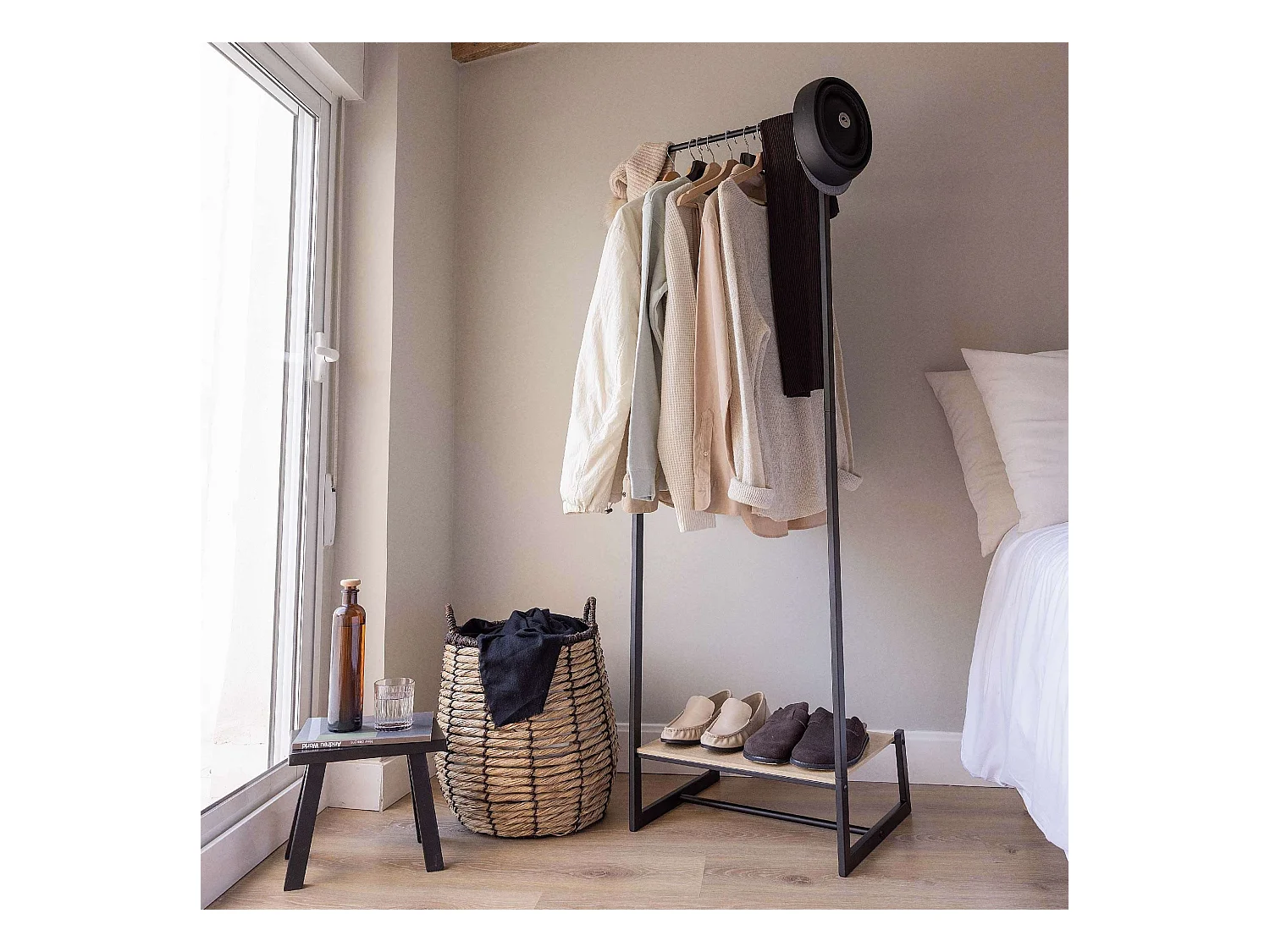 Perchero Burro  Hangy One 20 Negro - Newlux