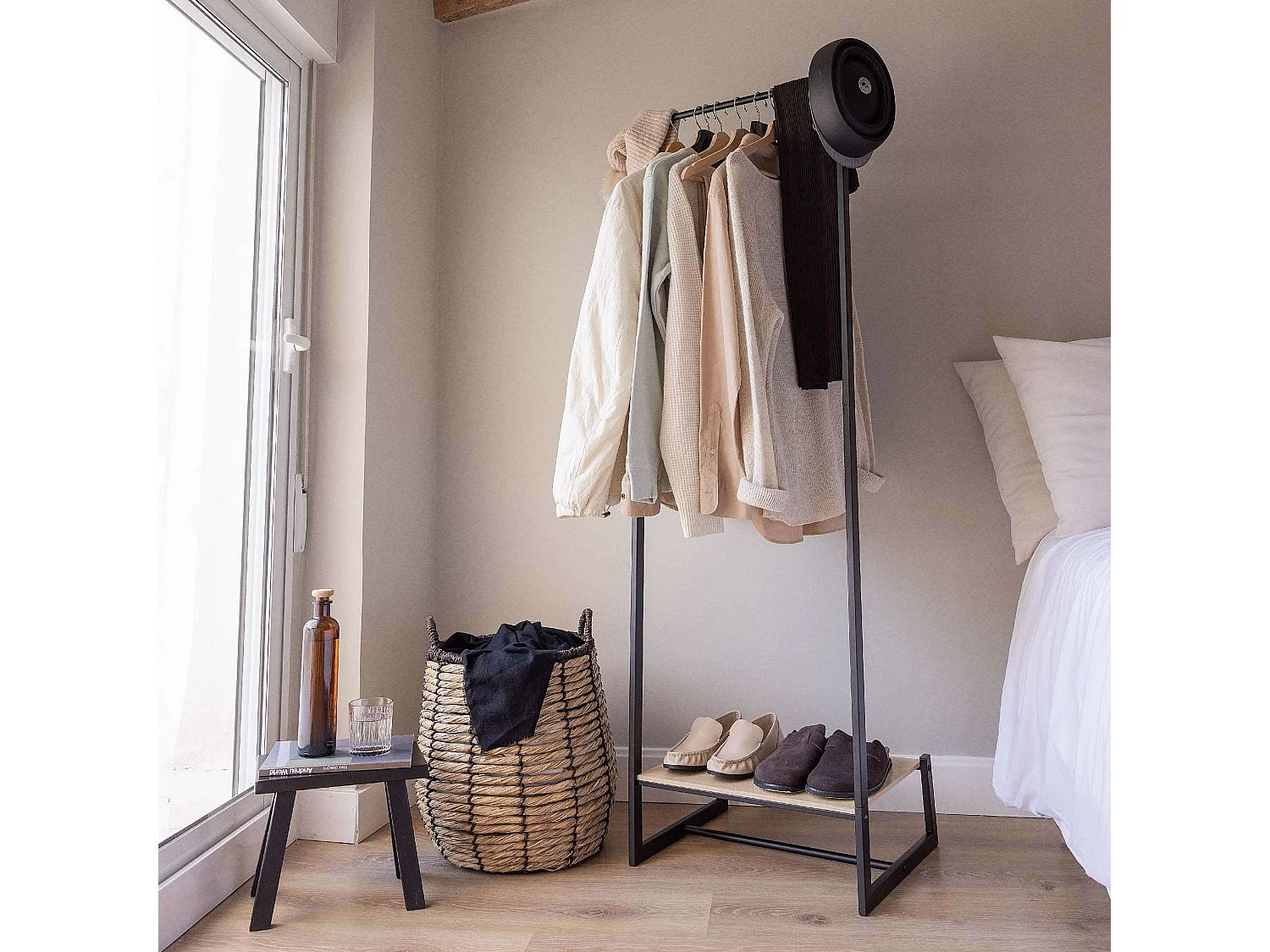 Perchero Burro  Hangy One 20 Negro - Newlux