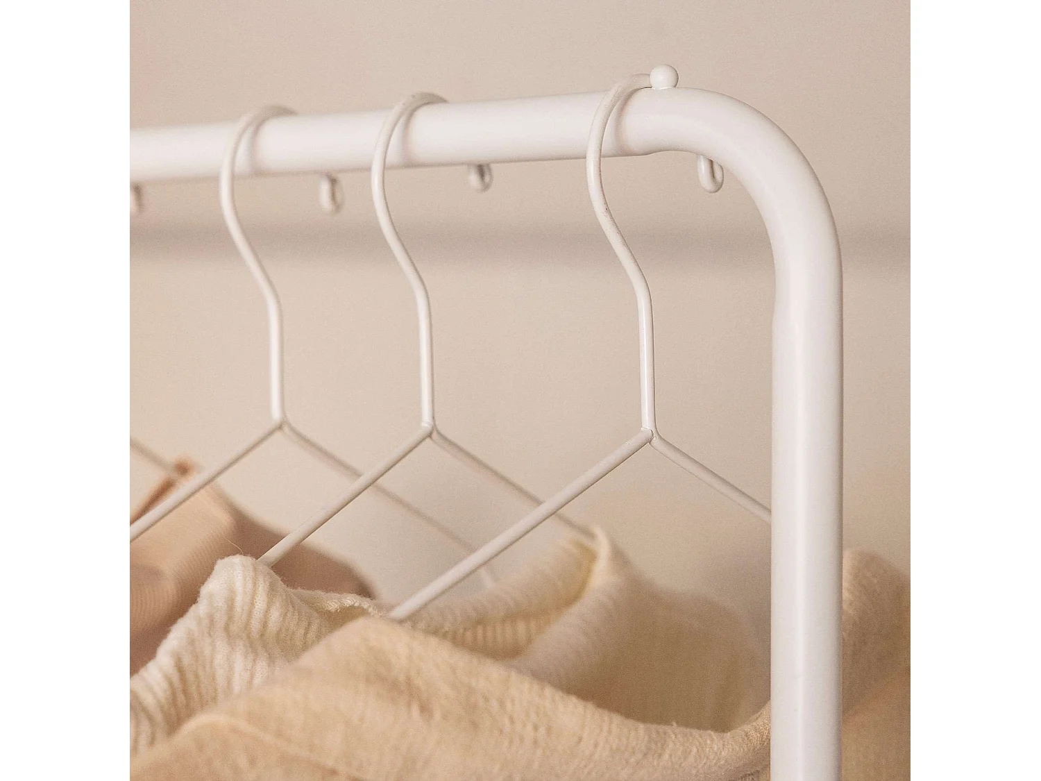 Perchero Burro  Hangy Wood 100 Blanco - Newlux