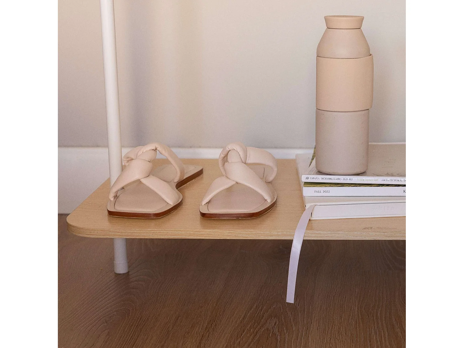 Perchero Burro  Hangy Wood 100 Blanco - Newlux