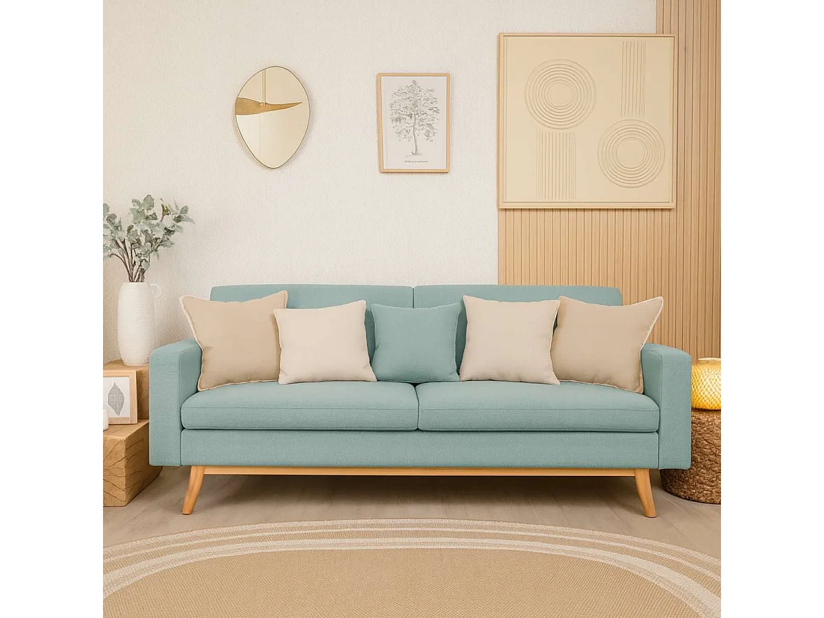 Sofá Cama  Reine Verde Menta - Nalui