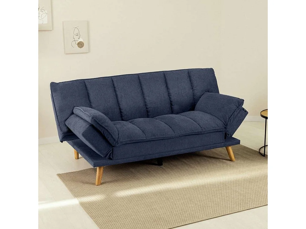 Sofá Cama  Cloud Lines Azul Marino - Nalui
