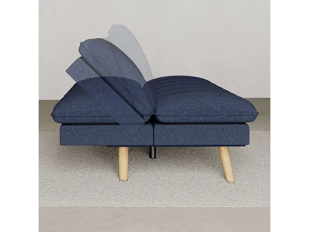 Sofá Cama  Cloud Lines Azul Marino - Nalui