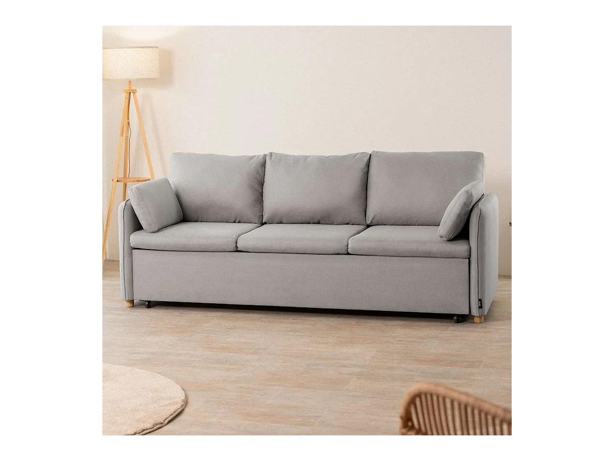 Sofá Cama  Nest 3 Gris - Nalui