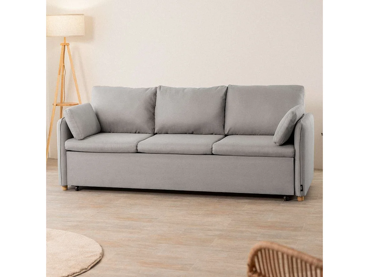 Sofá Cama  Nest 3 Gris - Nalui