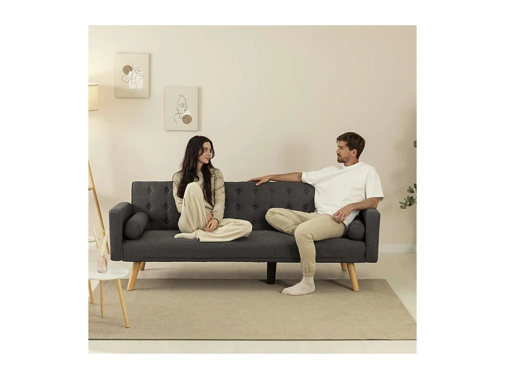 Sofá Cama  One Dots Gris Antracita - Nalui