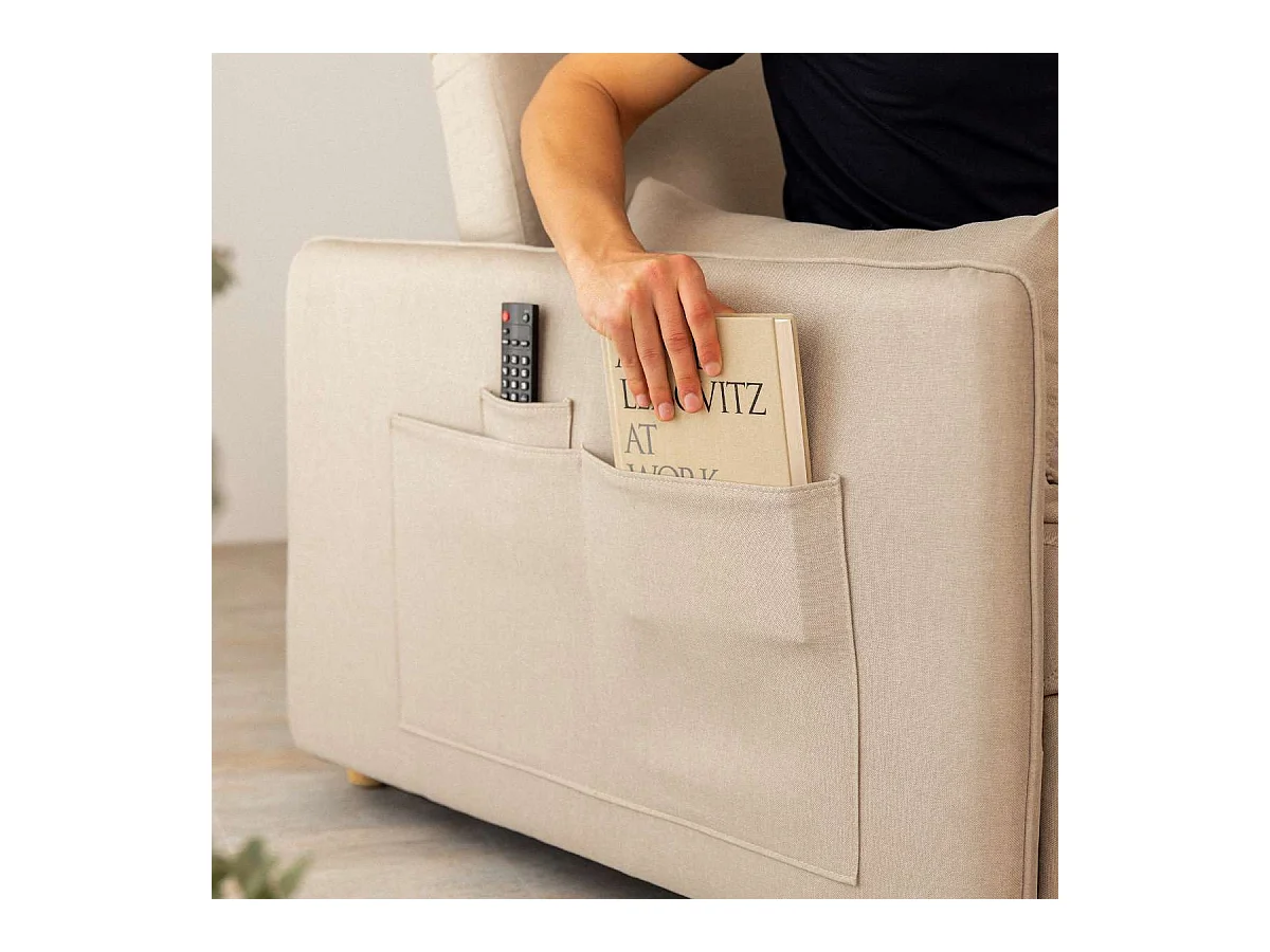 Sofá Cama  Nest 2 Beige - Nalui