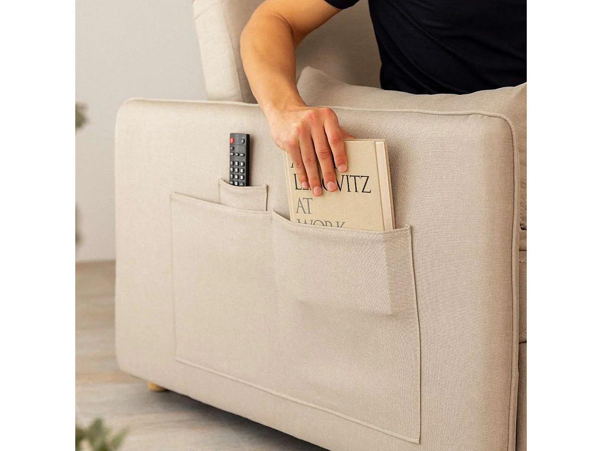 Sofá Cama  Nest 2 Beige - Nalui