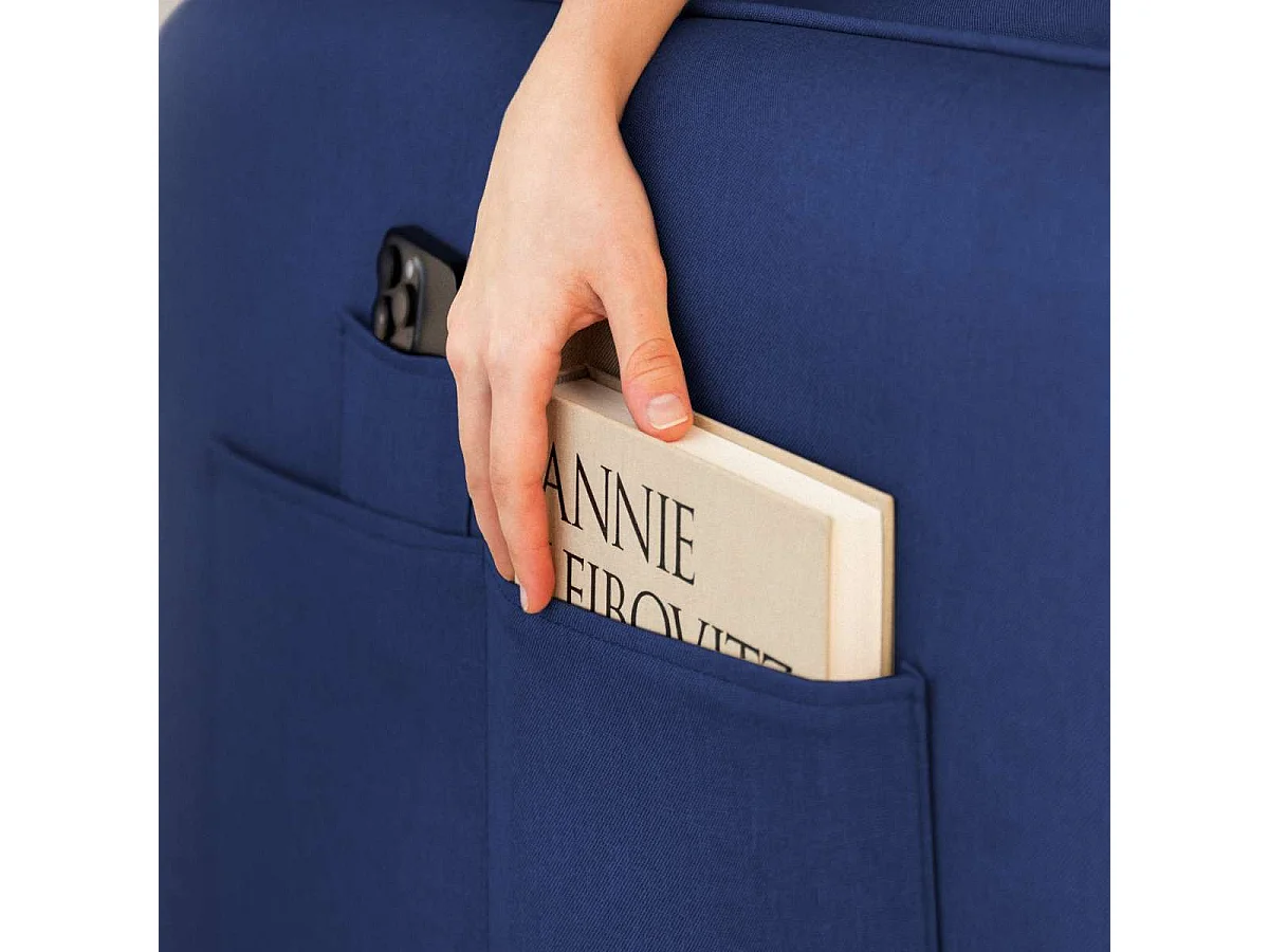 Sofá Cama  Nest 3 Azul Marino - Nalui