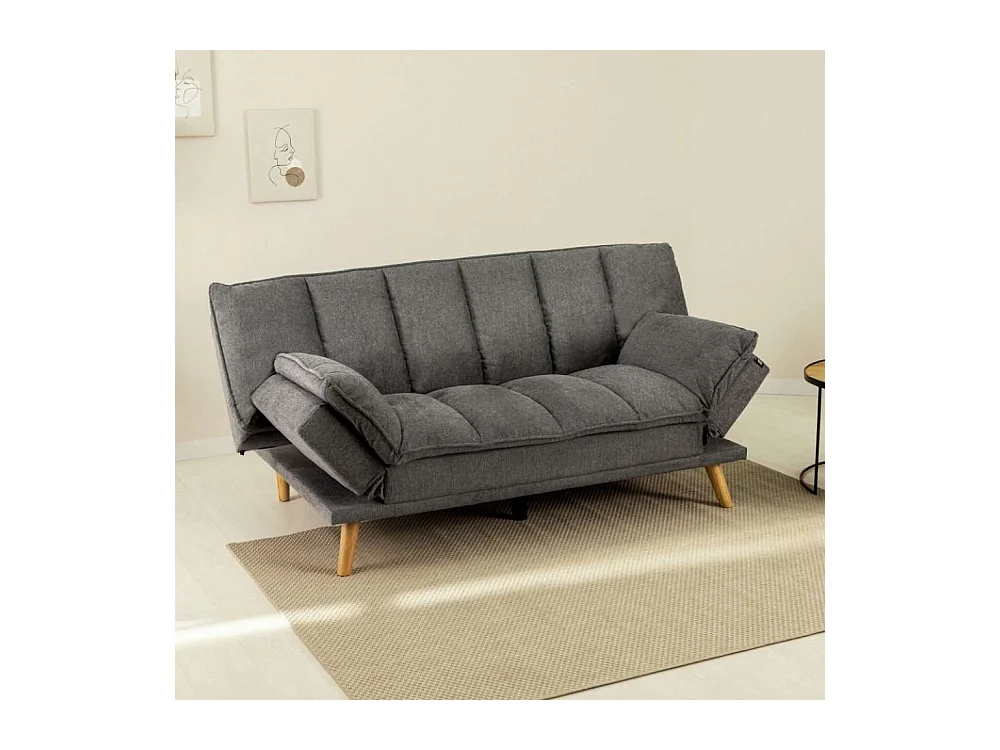 Sofá Cama  Cloud Lines Gris Antracita - Nalui