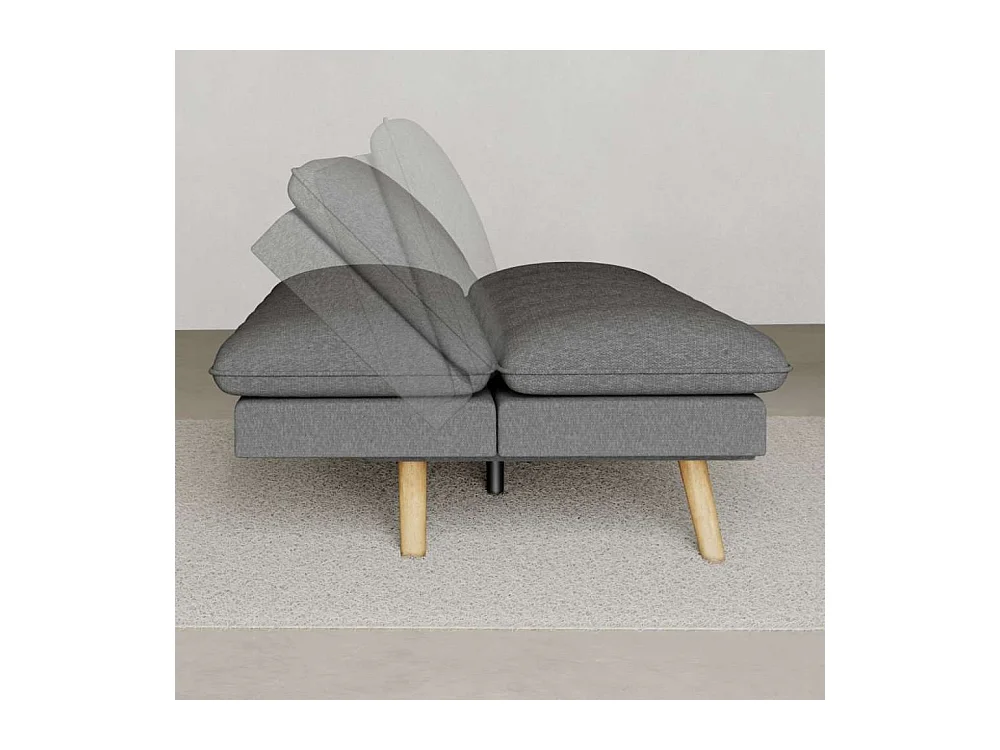 Sofá Cama  Cloud Lines Gris Antracita - Nalui