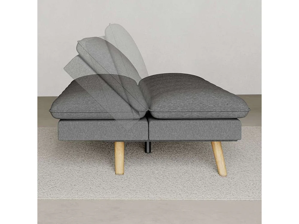 Sofá Cama  Cloud Lines Gris Antracita - Nalui