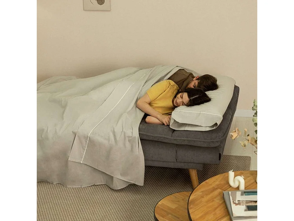 Sofá Cama  Cloud Lines Gris Antracita - Nalui