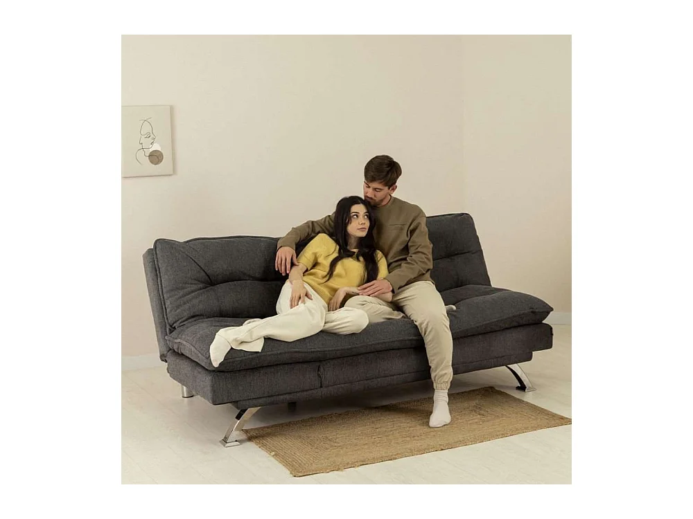 Sofá Cama  Cloud Dots Gris Antracita - Nalui