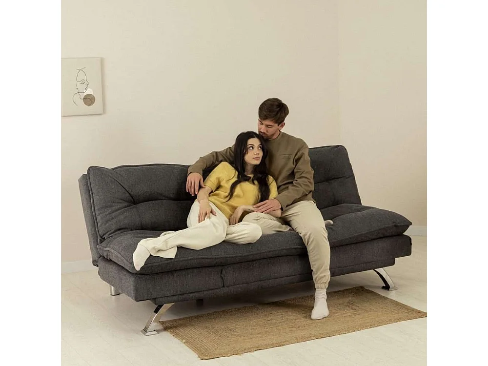 Sofá Cama  Cloud Dots Gris Antracita - Nalui