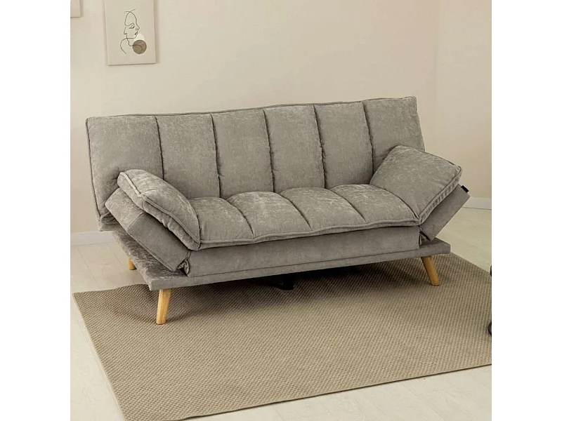 Sofá Cama  Cloud Lines Gris - Nalui