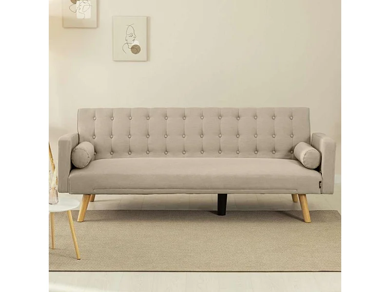 Sofá Cama  One Dots Beige - Nalui