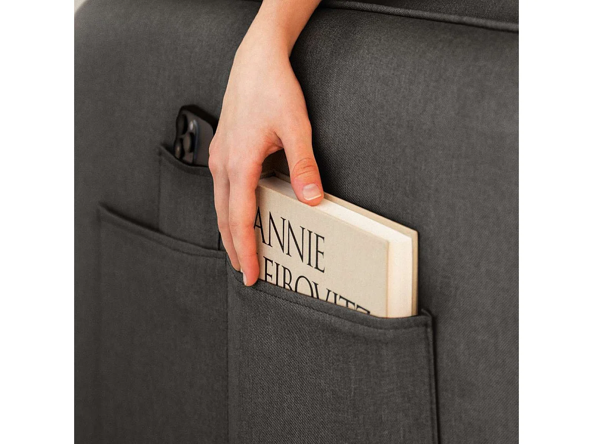 Sofá Cama  Nest 3 Gris Antracita - Nalui