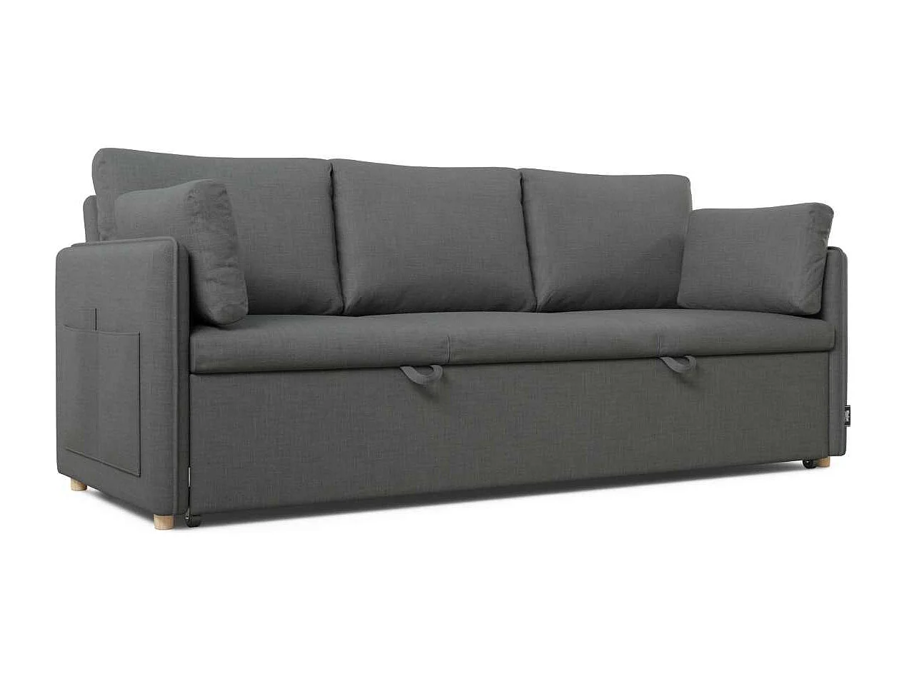 Sofá Cama  Nest 3 Gris Antracita - Nalui