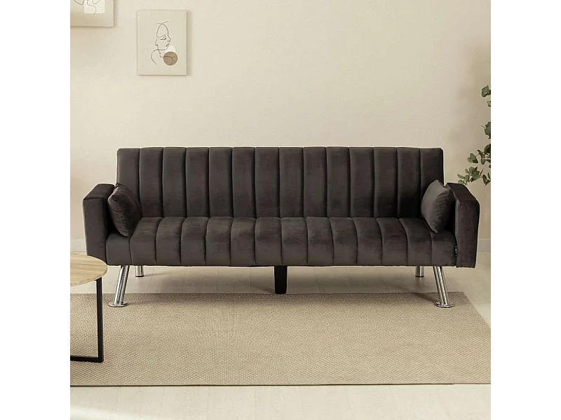 Sofá Cama  One Lines Gris Antracita - Nalui