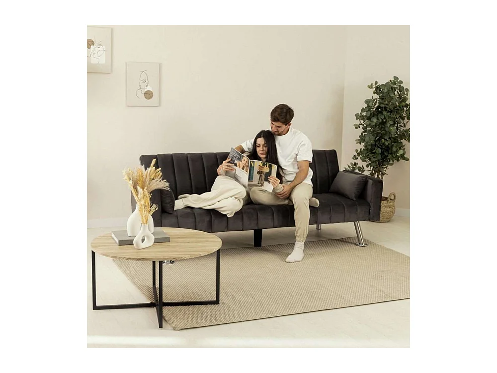 Sofá Cama  One Lines Gris Antracita - Nalui