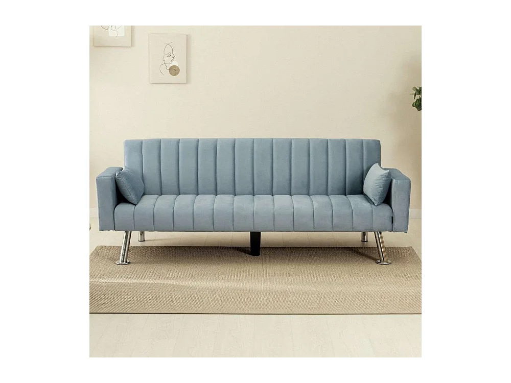 Sofá Cama  One Lines Azul - Nalui
