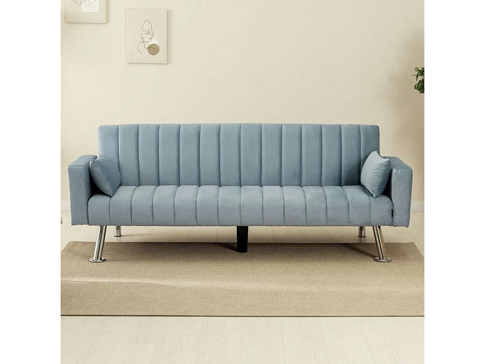 Sofá Cama  One Lines Azul - Nalui