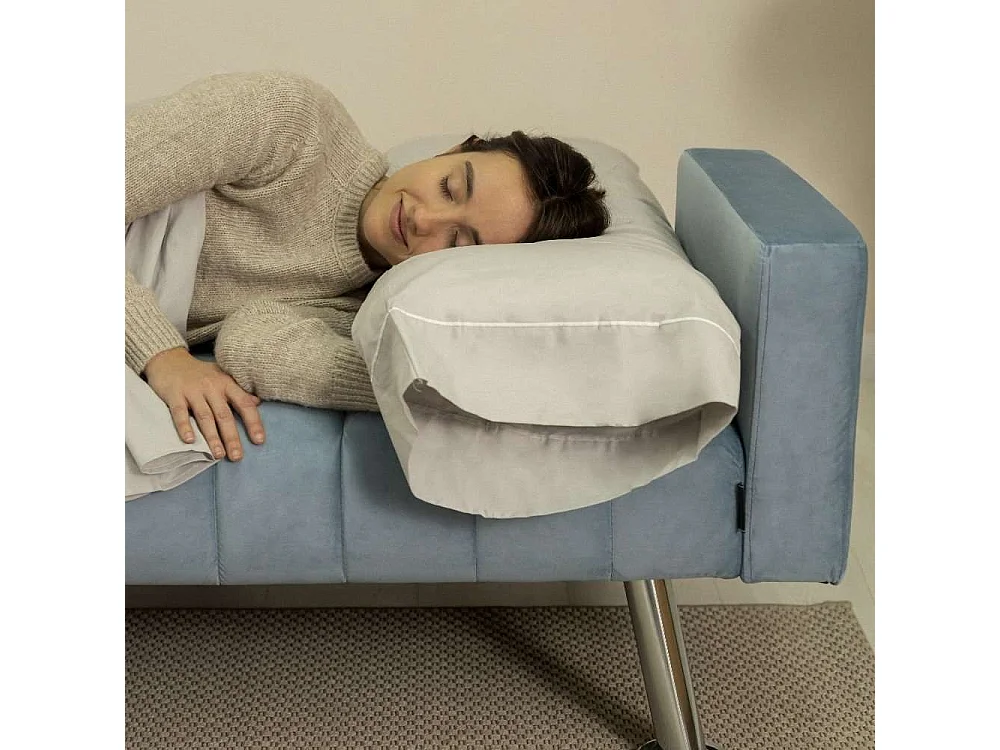 Sofá Cama  One Lines Azul - Nalui