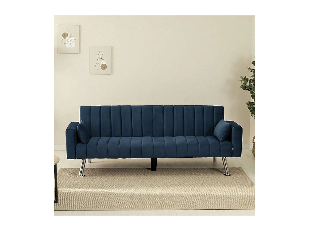 Sofá Cama  One Lines Azul Marino - Nalui