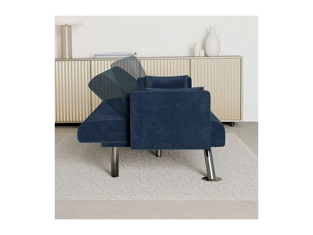 Sofá Cama  One Lines Azul Marino - Nalui