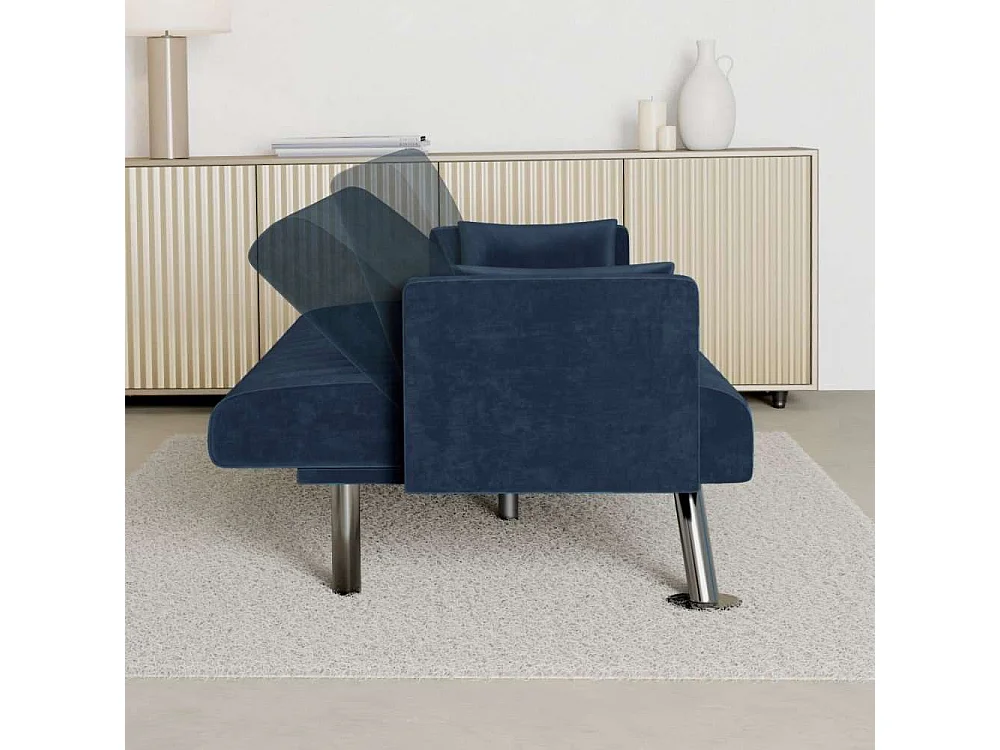 Sofá Cama  One Lines Azul Marino - Nalui
