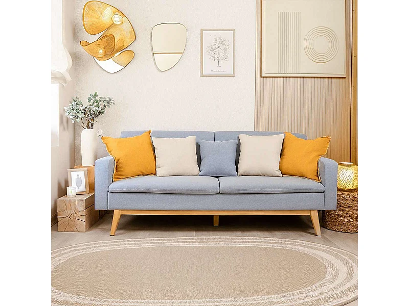 Sofá Cama  Reine Azul Celeste - Nalui