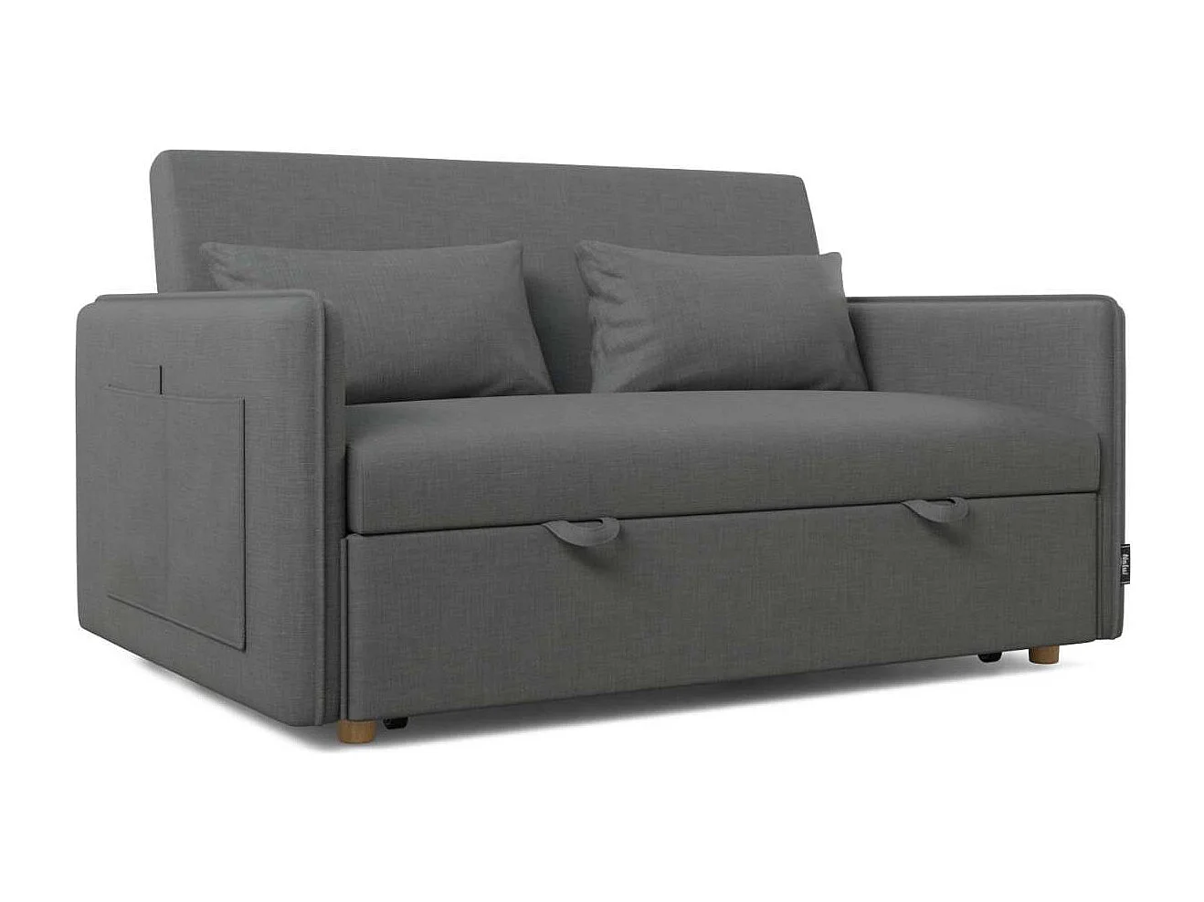 Sofá Cama  Nest 2 Gris Antracita - Nalui