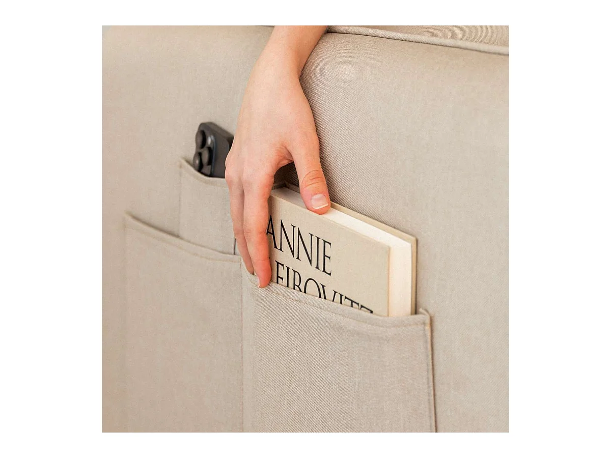 Sofá Cama  Nest 3 Beige - Nalui