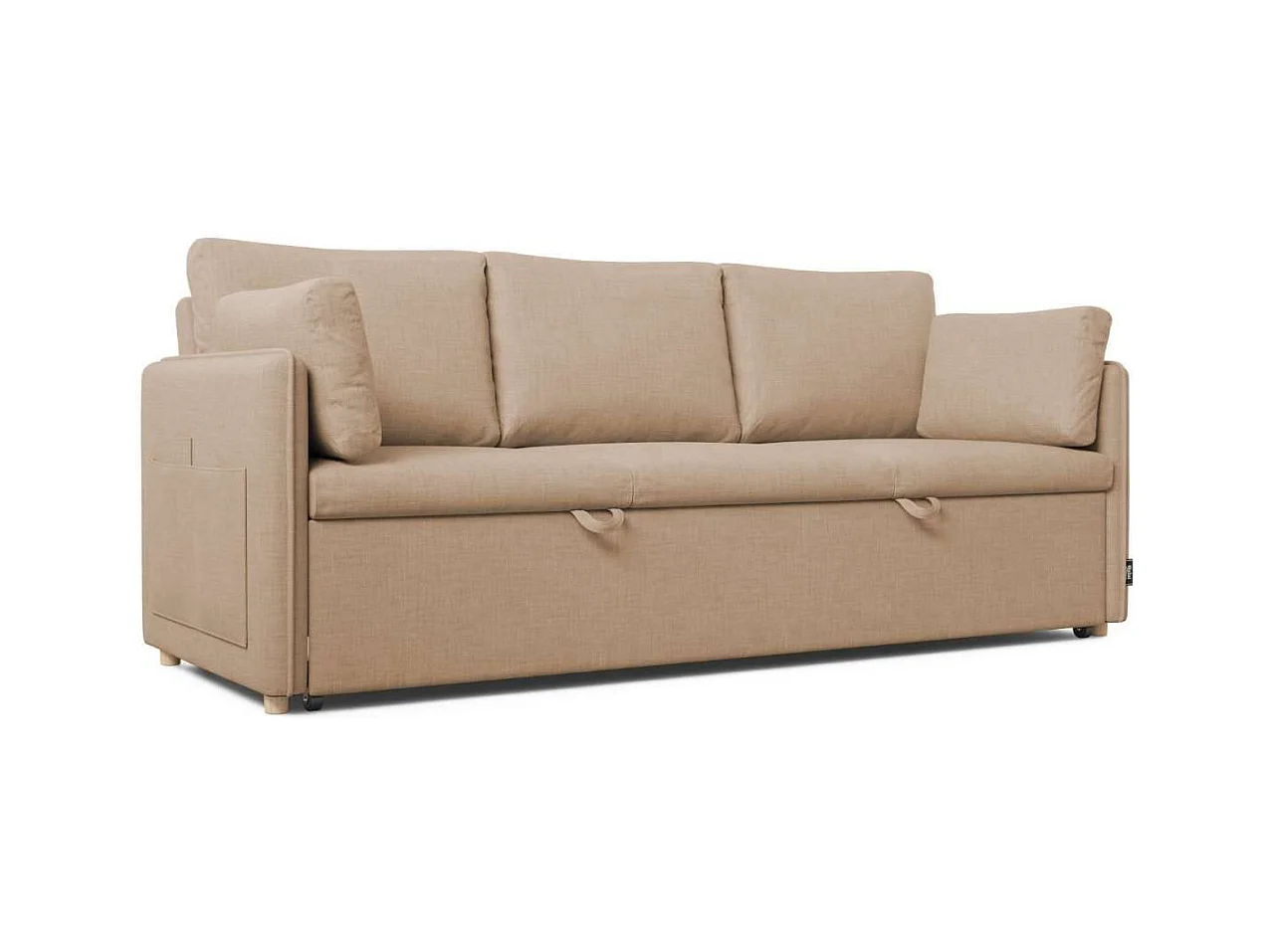 Sofá Cama  Nest 3 Beige - Nalui