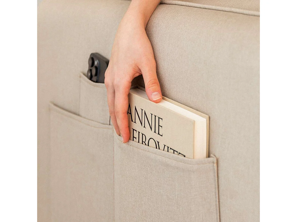 Sofá Cama  Nest 3 Beige - Nalui